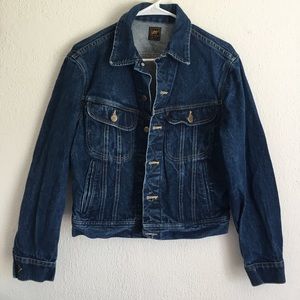 Vintage Lee Dark Wash Denim Jean Jacket